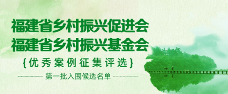 福建省乡村振兴促进会福建省乡村振兴基金会征集评选乡村振{优秀案例征集评选} 第一批入围候选名单